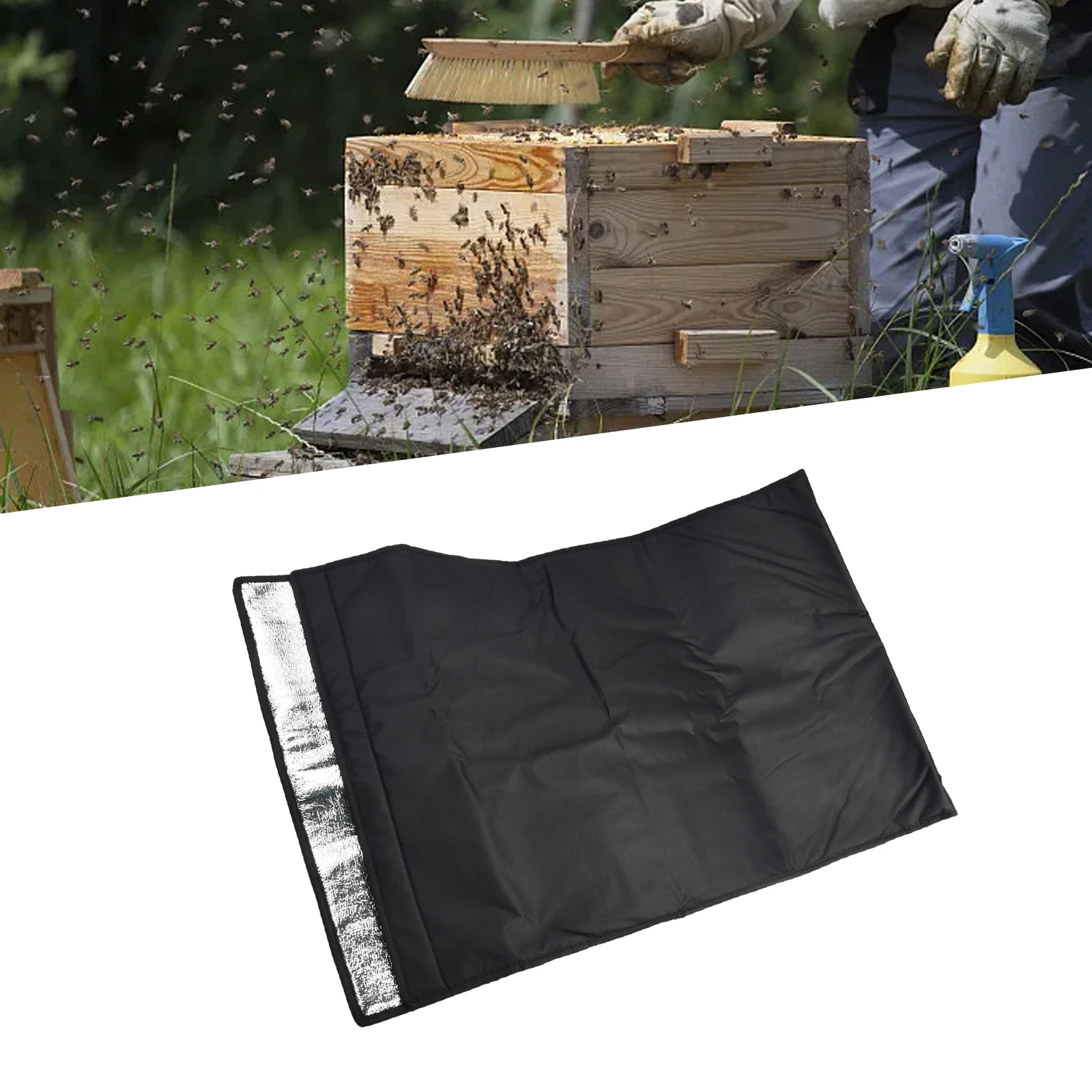 

Инструмент для пчеловодства для холодного снаряжения, зимний улей для пчеловодства, двухслойный 600D Оксфордский улей, зимний защитный чехол, товары для пчеловодства