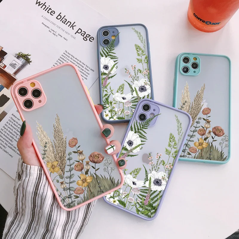 

Flower Bud Phone Case for iphone 7 8 Plus SE2 11 12 13 14 Pro Max 14 Plus Meticulous Plant for iphone X XS XR Back Hard Covers