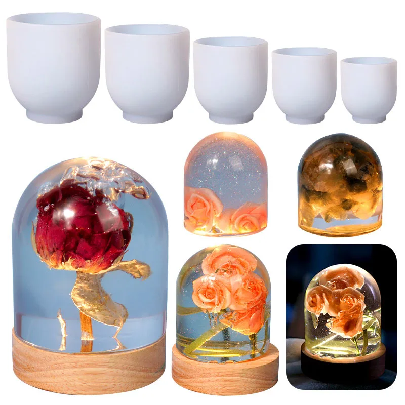 3D Semi-cylindrical Specimen Ornament Silicone Mold Night Light Cylindrical Transparent Ornament DIY Valentine's Day Gift Mold
3D Semi-cylindrical Specimen Ornament Silicone Mold Night Light Cylindrical Transparent Ornament DIY Valentine's Day Gift Mold