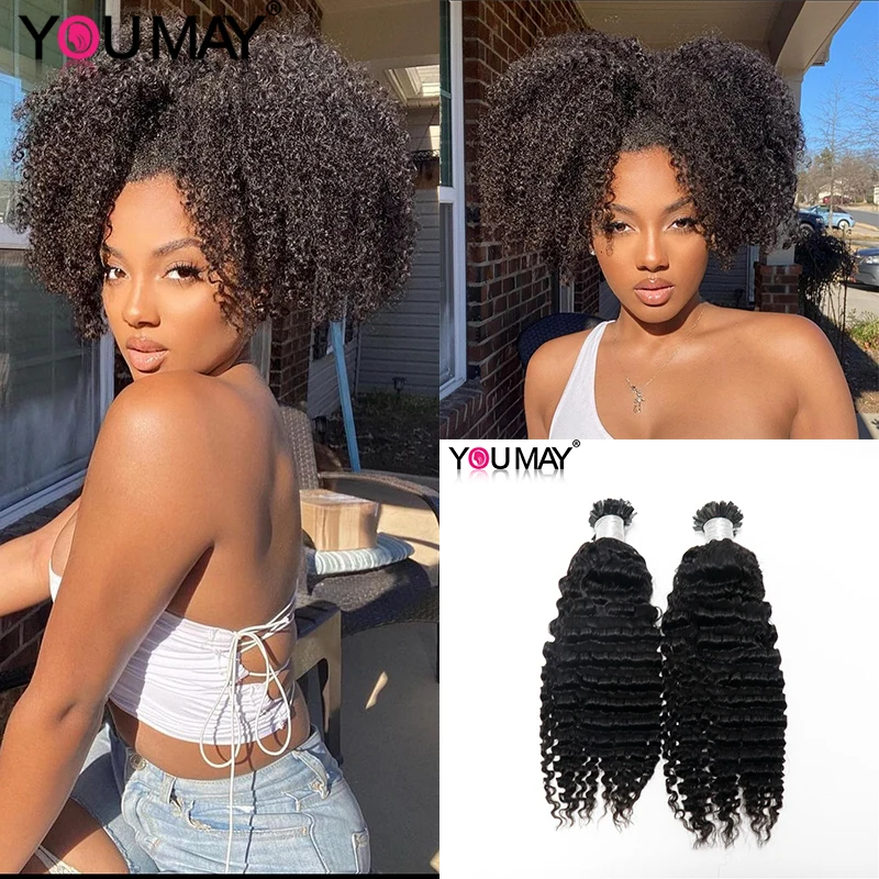 3B3C Kinky Curly K Tip Hair Extensions For Black Women Ktip Flat Fusion Hair Human Hair Bundles Weave Natural Hair YouMay Virgin
3B3C Kinky Curly K Tip Hair Extensions For Black Women Ktip Flat Fusion Hair Human Hair Bundles Weave Natural Hair YouMay Virgin