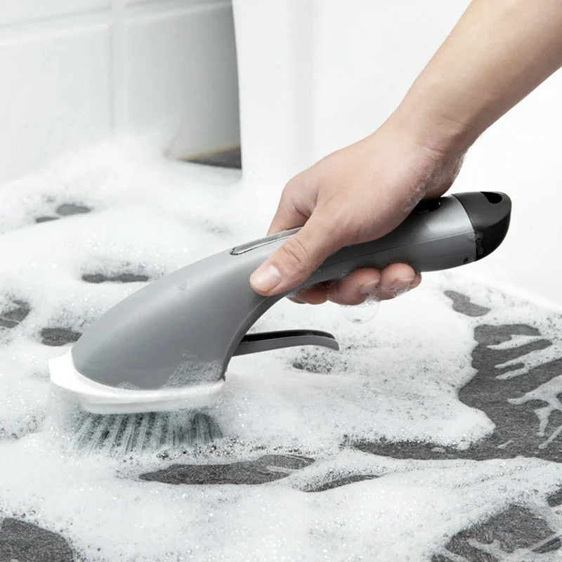 

Dish Brush with Soap Dispensing Handle Scrub Brush with Built-in Scraper Kitchen Kitchen Cleaning for Sink Counter Pans Pots _WK