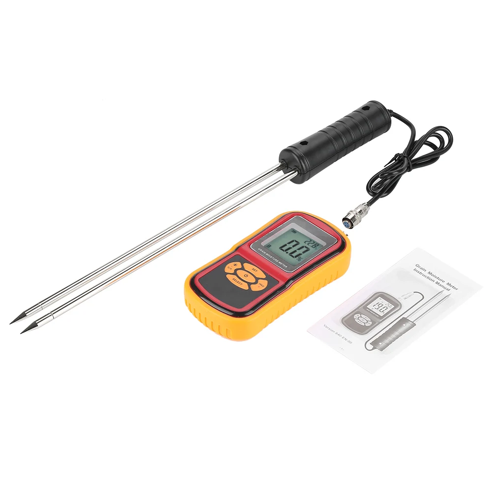 GM640 Portable Digital LCD Grain Moisture Temperature Meter for Wheat Rice Corn Bean Moisture Meter
GM640 Portable Digital LCD Grain Moisture Temperature Meter for Wheat Rice Corn Bean Moisture Meter
