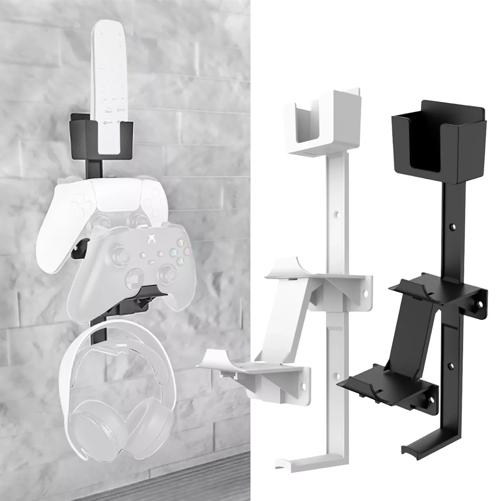Universal Wall Storage For PS5 PS4 Xbox Switch Universal Best selling Hook suspension Bracket Removable game controller stand
Universal Wall Storage For PS5 PS4 Xbox Switch Universal Best selling Hook suspension Bracket Removable game controller stand