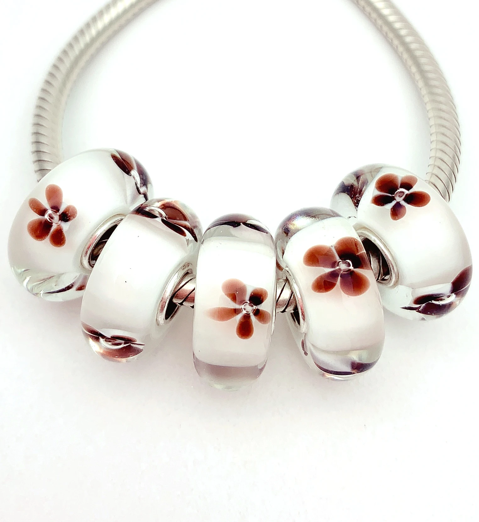 YG323 5X 100% Authenticity S925 Sterling Silver Beads Murano Glassbeads NEW Fit European Charms Bracelet Diy Jewelry Lampwork
YG323 5X 100% Authenticity S925 Sterling Silver Beads Murano Glassbeads NEW Fit European Charms Bracelet Diy Jewelry Lampwork