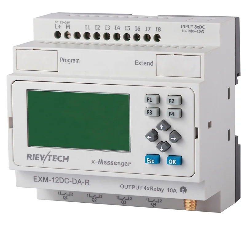 Программируемое реле Wi-Fi PLC EXM-12DC-DA-R-N-HMI для контроллера автоматизации
Программируемое реле Wi-Fi PLC EXM-12DC-DA-R-N-HMI для контроллера автоматизации