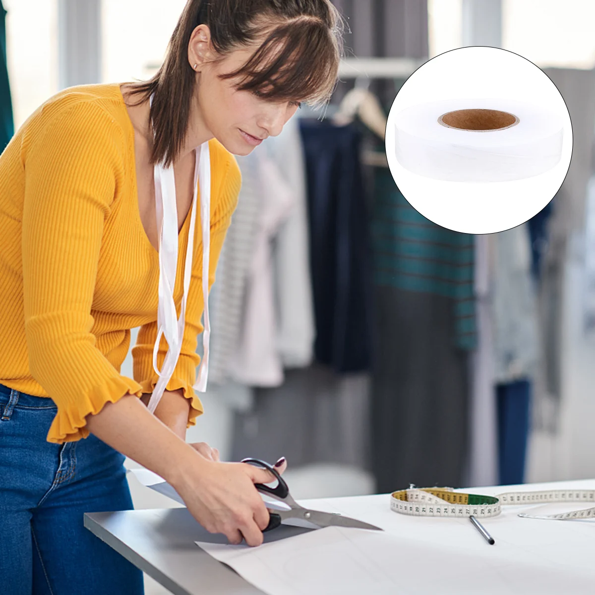 2 Tape Durable Premium Professional Double Sided Hemming Tape On Accessories Sewing Fabric Hemming Tape for Pants Home
2 Tape Durable Premium Professional Double Sided Hemming Tape On Accessories Sewing Fabric Hemming Tape for Pants Home