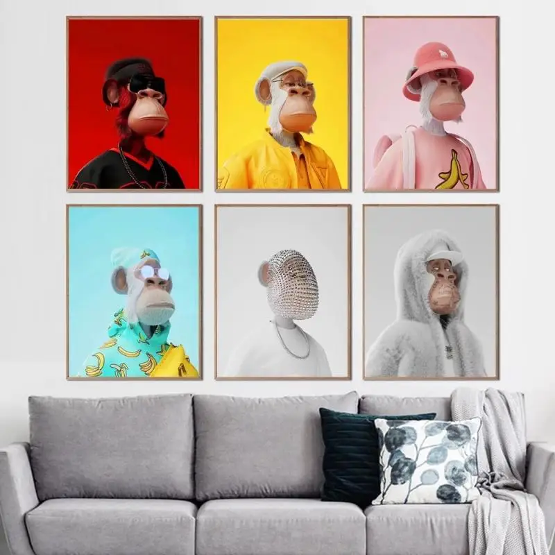 Fashion Funny Monkey Orangutan Modern Nordic Poster Print Comics Animal Canvas Painting Wall Art Living Room Bedroom Home Decor
Fashion Funny Monkey Orangutan Modern Nordic Poster Print Comics Animal Canvas Painting Wall Art Living Room Bedroom Home Decor