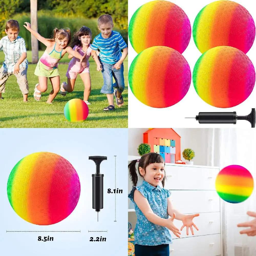 Rainbow Gorgeous 8.5 Inch Kickball Ball Set for Kids & Adults, Perfect Hand Playground Balls for Indoor & Outdoor School Fun.
Rainbow Gorgeous 8.5 Inch Kickball Ball Set for Kids & Adults, Perfect Hand Playground Balls for Indoor & Outdoor School Fun.