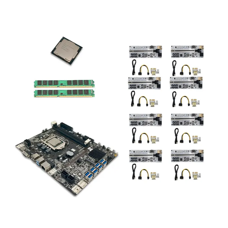 Материнская плата B75 ETH для майнинга LGA1155 8 USB 3,0 к PCIE слот GPU DDR3 двухканальная десктопная материнская плата для майнинга машины
Материнская плата B75 ETH для майнинга LGA1155 8 USB 3,0 к PCIE слот GPU DDR3 двухканальная десктопная материнская плата для майнинга машины