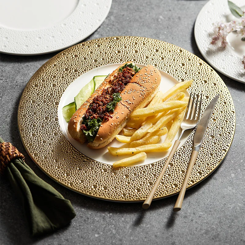 Western-style Dinner Plate Dishes Luxury High-grade Tableware Ceramic Shallow Flat Plate Household Circular Pendulum Plate.
Western-style Dinner Plate Dishes Luxury High-grade Tableware Ceramic Shallow Flat Plate Household Circular Pendulum Plate.