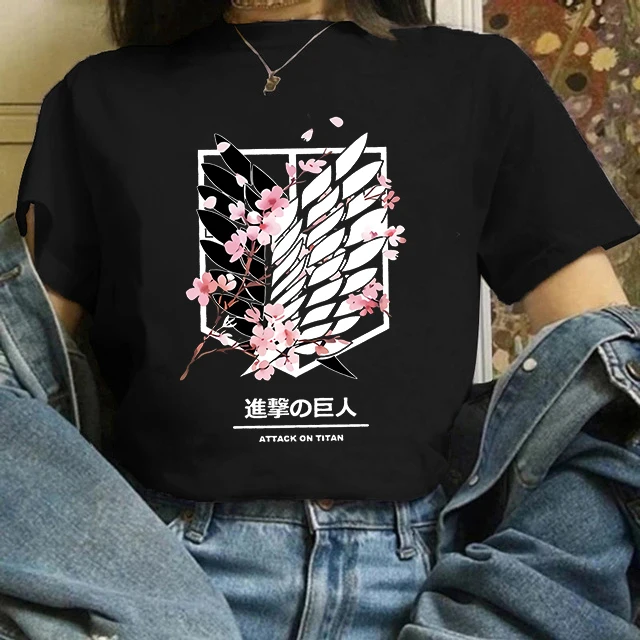 Women Y2k Japan Anime Attack on Titan T Shirt Shingeki No Kyojin Eren Yeager T-shirt Cartoon Titans Attack Graphic Tshirt Manga
Women Y2k Japan Anime Attack on Titan T Shirt Shingeki No Kyojin Eren Yeager T-shirt Cartoon Titans Attack Graphic Tshirt Manga