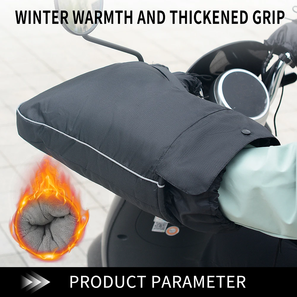 New Universal Winter Warm Handle Gloves Windproof Motorcycle Grip Handle Bar Muff Rainproof Reflective Strip for Motorbikes
New Universal Winter Warm Handle Gloves Windproof Motorcycle Grip Handle Bar Muff Rainproof Reflective Strip for Motorbikes