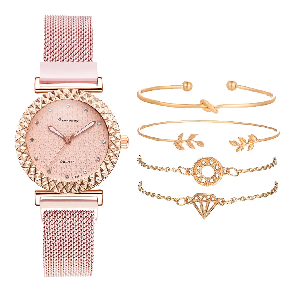 2022 New Luxury 5 PCS Set Ladies Watch Bracelet Set Rhinestones Quartz Wristwatch Women Watch Magnic Strap Gift Reloj Mujer
2022 New Luxury 5 PCS Set Ladies Watch Bracelet Set Rhinestones Quartz Wristwatch Women Watch Magnic Strap Gift Reloj Mujer