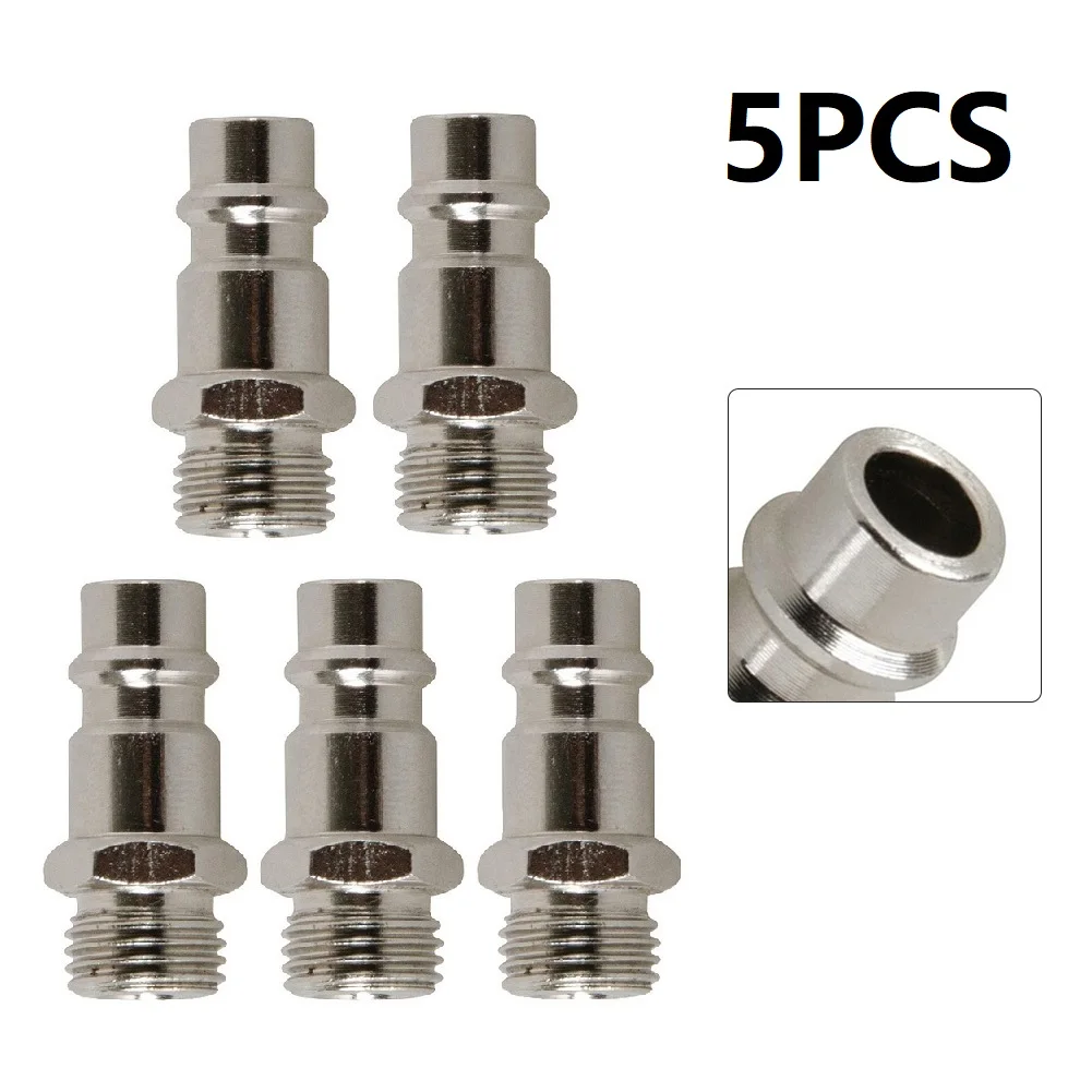 5pcs Euro Air Line Hose Fitting Quick Release Euro Compressed Air Line Coupler Connector Fitting 1/4in BSP Male Thread
5pcs Euro Air Line Hose Fitting Quick Release Euro Compressed Air Line Coupler Connector Fitting 1/4in BSP Male Thread
