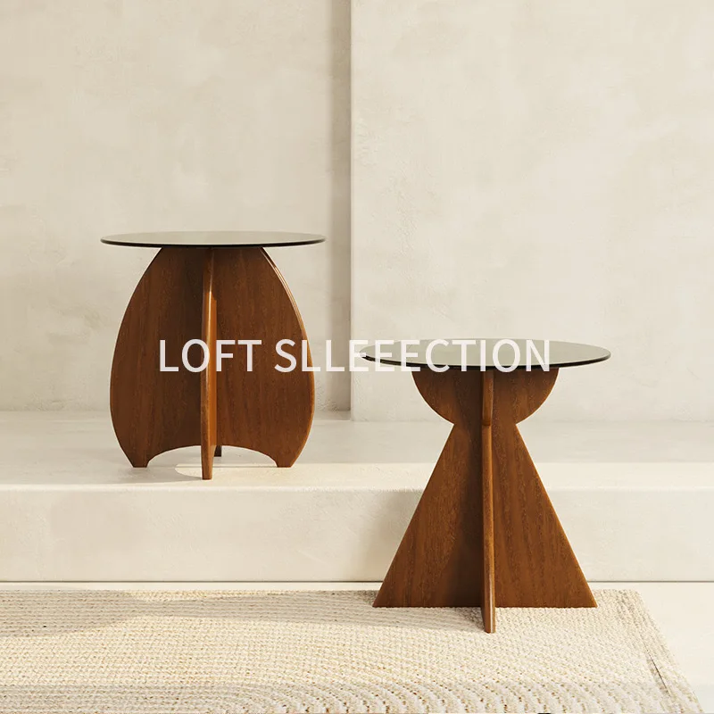 LOFT Light Luxury Edge a Few Modern Simple Small Tea Table Tempered Glass Solid Wood Disc Side Cabinet Living Room Bedroom Sofa
LOFT Light Luxury Edge a Few Modern Simple Small Tea Table Tempered Glass Solid Wood Disc Side Cabinet Living Room Bedroom Sofa