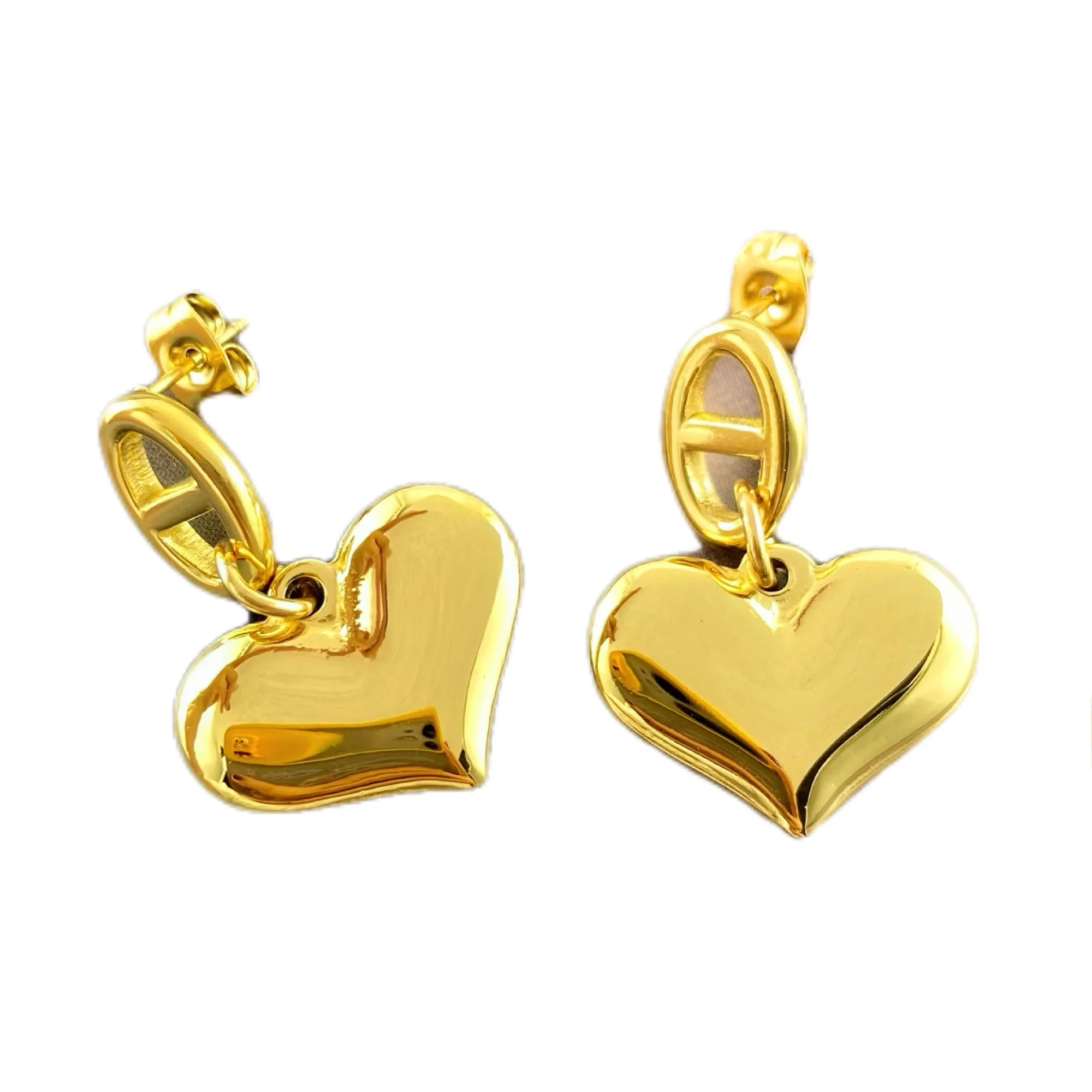 New Creative French 18K Gold Pig Nose Heart Pendant Earrings for Women Hip Hop Summer Stainless Steel Jewelry Accessories Gift
New Creative French 18K Gold Pig Nose Heart Pendant Earrings for Women Hip Hop Summer Stainless Steel Jewelry Accessories Gift