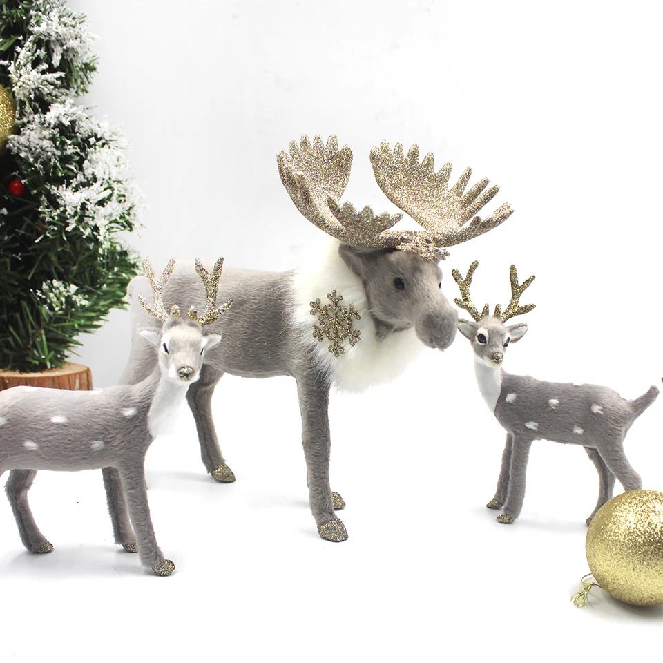 Big Size Simulation Moose Christmas Elk Deer Ornaments Decoration Fairy Garden Miniatures Prop Reindeer Model Navidad Xmas Decor
Big Size Simulation Moose Christmas Elk Deer Ornaments Decoration Fairy Garden Miniatures Prop Reindeer Model Navidad Xmas Decor