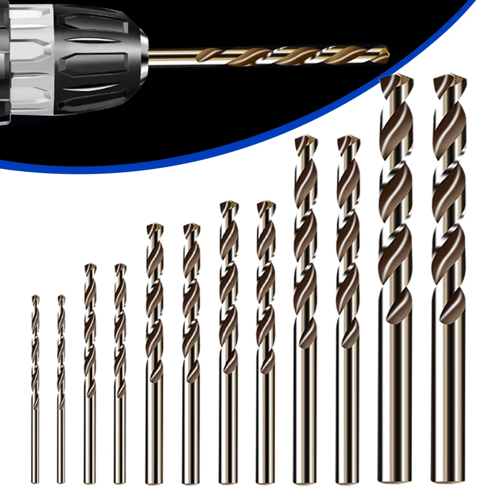 12pcs HSS M35 Cobalt Straight Shank Twist Drill Bits 1-3.5mm For Stainless Steel Wood Hole Cutter Power Tool Accessories
12pcs HSS M35 Cobalt Straight Shank Twist Drill Bits 1-3.5mm For Stainless Steel Wood Hole Cutter Power Tool Accessories