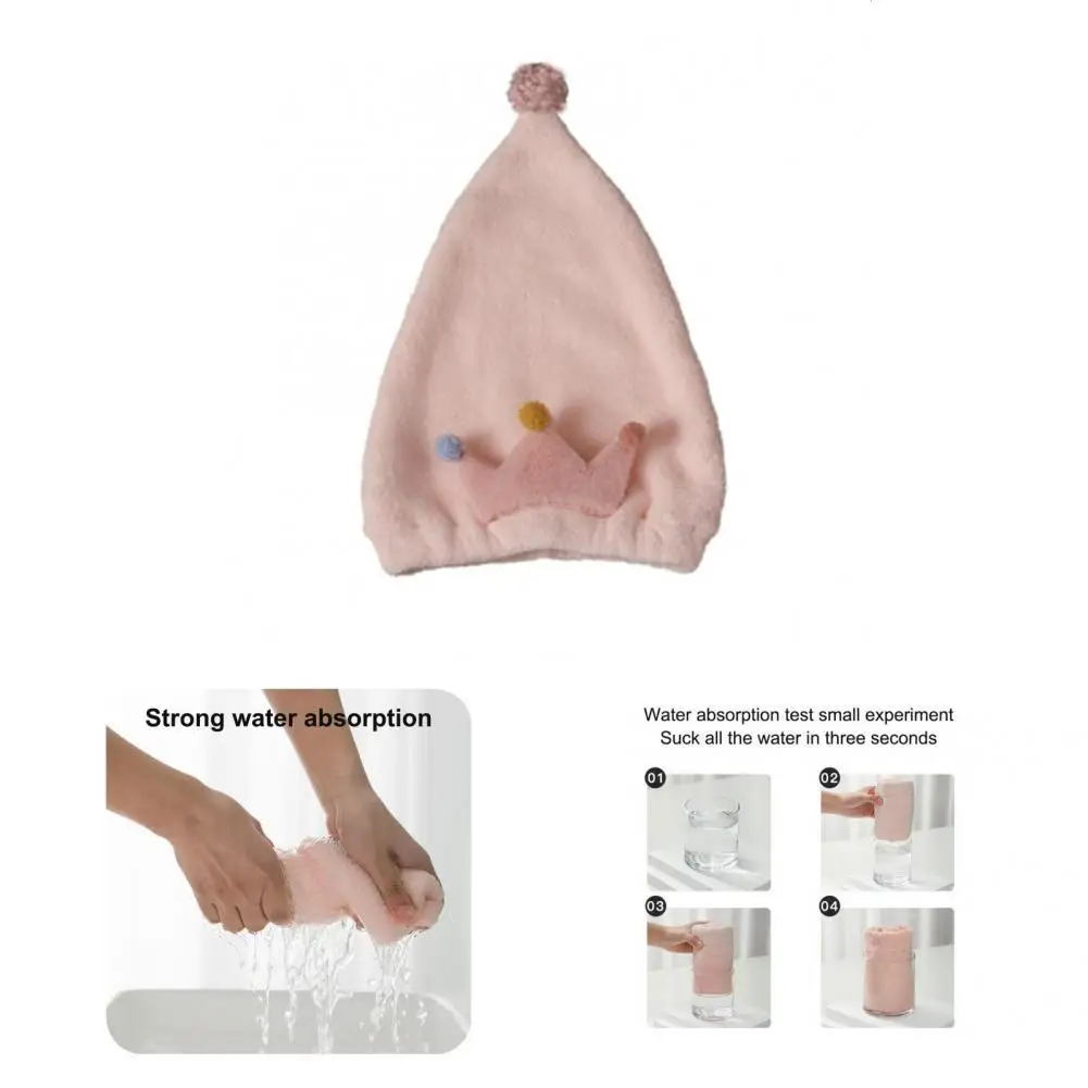 Dry Hair Cap No Shedding Practical Wear Resistant Coral Fleece Crown Princess Shower Cap
Dry Hair Cap No Shedding Practical Wear Resistant Coral Fleece Crown Princess Shower Cap