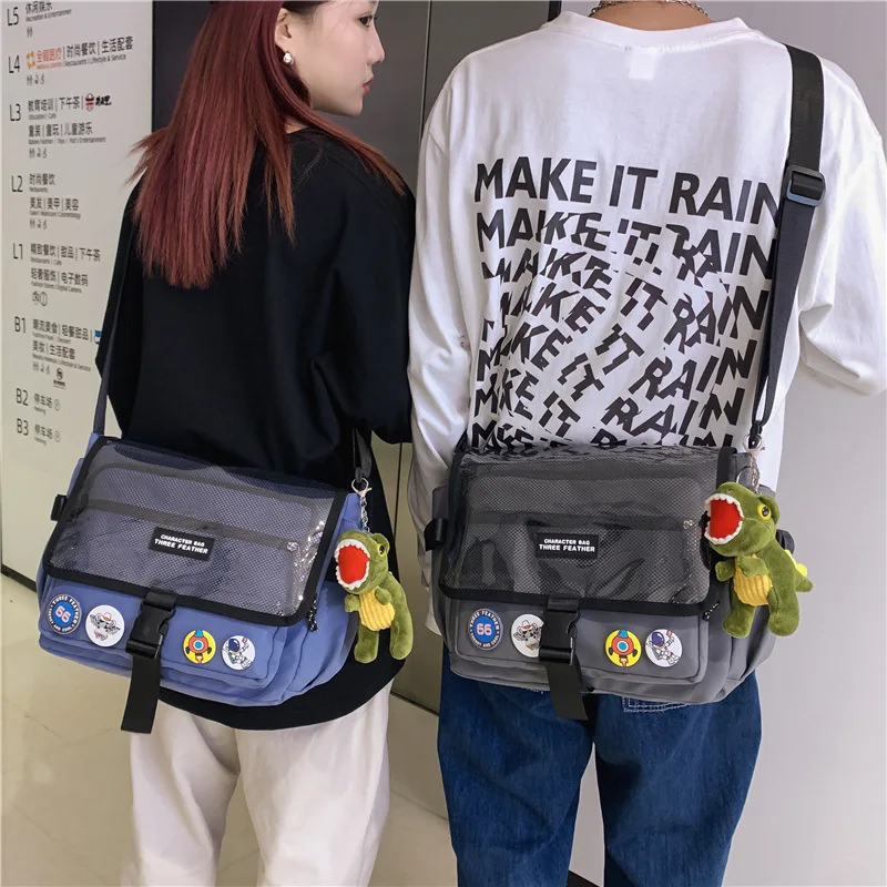 Ins paragraphs transparent jelly big cover letter labeling men and women bag, 2022 new leisure single shoulder bag
Ins paragraphs transparent jelly big cover letter labeling men and women bag, 2022 new leisure single shoulder bag
