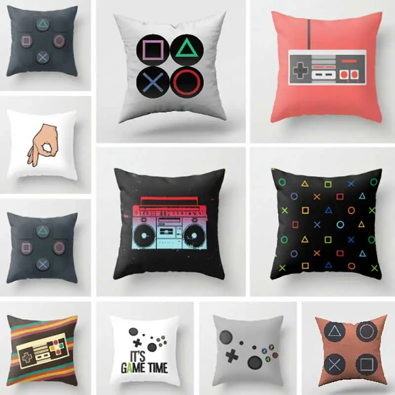 Game Decor Pillowcase Retro Polyester Sofa Cushion Cover Nordic Living Room Game Fan Gift 45x45 Pillow Covers Decorative DIY 
Game Decor Pillowcase Retro Polyester Sofa Cushion Cover Nordic Living Room Game Fan Gift 45x45 Pillow Covers Decorative DIY