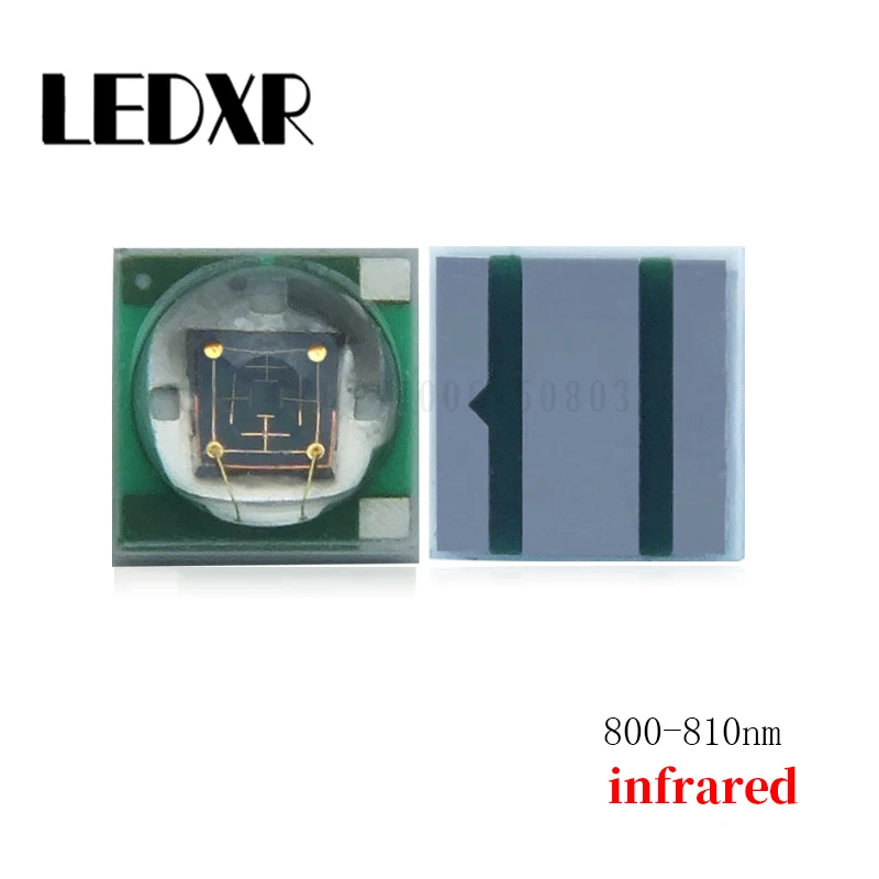

High-power 3535 ceramic LED-XPE lamp beads, 800-810nm wavelength 3W infrared laser camera visual lens10pcs