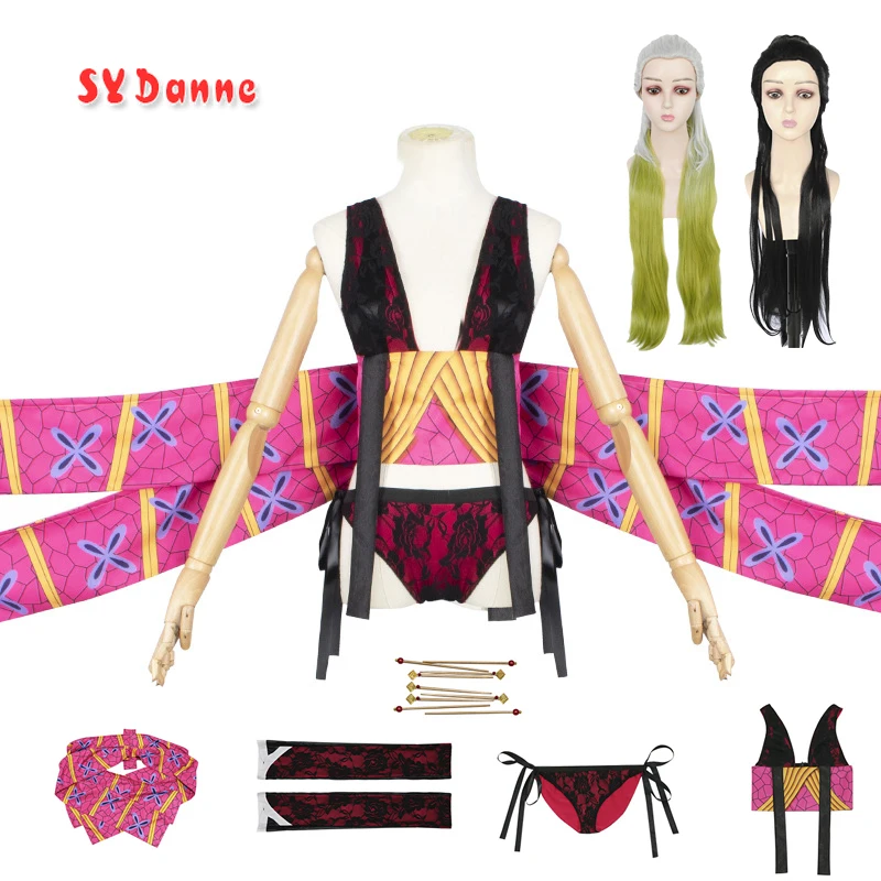 Anime Season 2 Entertainment District Arc Daki Cosplay Costume Headwear Demon Slayer Kimetsu No Yaiba Sexy Uniform Girls Women
Anime Season 2 Entertainment District Arc Daki Cosplay Costume Headwear Demon Slayer Kimetsu No Yaiba Sexy Uniform Girls Women