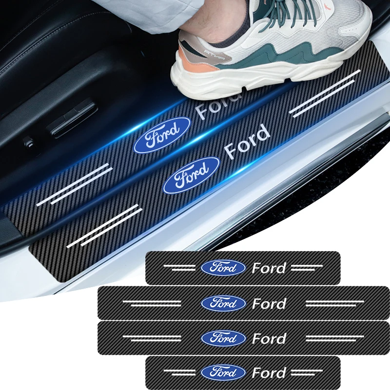 Наклейка из углеродного волокна для защиты автомобильной двери от царапин Ford Focus