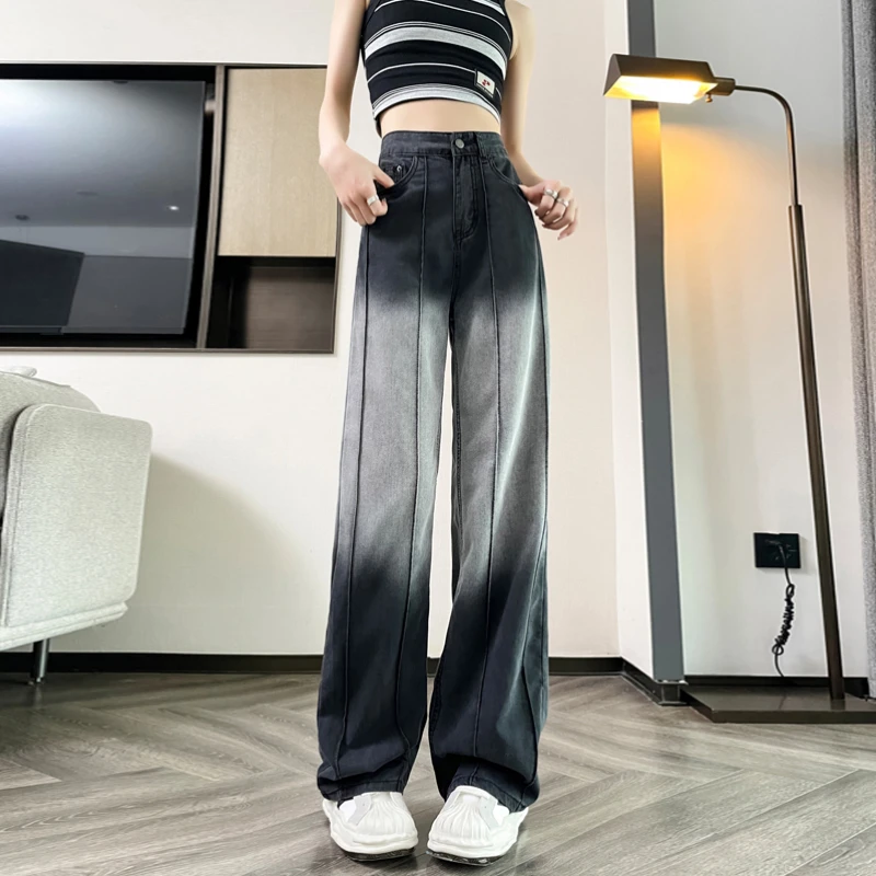Gradient Color High Waist Jeans Women Y2K Ulzzang Denim Pants Women Long Jeans Loosen Wide Leg Jeans Pantalon Vintage Mujer
Gradient Color High Waist Jeans Women Y2K Ulzzang Denim Pants Women Long Jeans Loosen Wide Leg Jeans Pantalon Vintage Mujer
