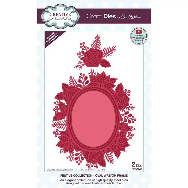 Delicate Wreath Metal Cutting Die New Arrival 2022 Diy Molds Scrapbooking Paper Making Cuts Crafts Template Handmade Card
Delicate Wreath Metal Cutting Die New Arrival 2022 Diy Molds Scrapbooking Paper Making Cuts Crafts Template Handmade Card