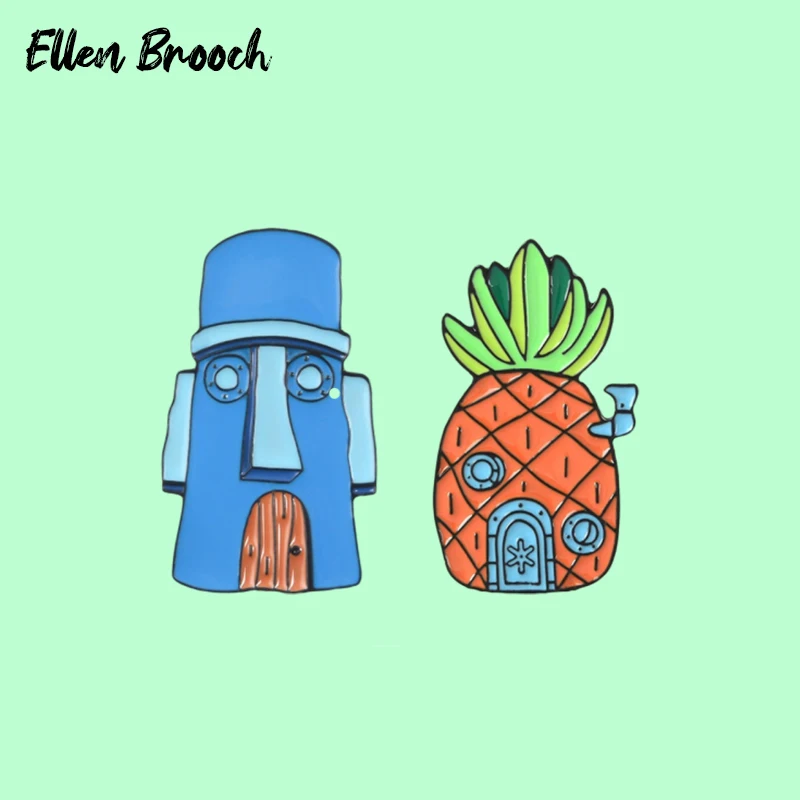 Cartoon Anime Pins Fruit Pineapple House Enamel Brooch Alloy Badge T-shirt Bag Pins Accessories Women Jewelry Cute Gift
Cartoon Anime Pins Fruit Pineapple House Enamel Brooch Alloy Badge T-shirt Bag Pins Accessories Women Jewelry Cute Gift