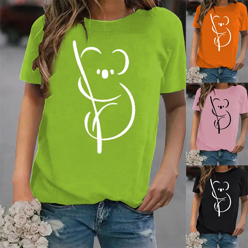 Летняя новая Повседневная Свободная Женская футболка с круглым вырезом и коротким рукавом
Летняя новая Повседневная Свободная Женская футболка с круглым вырезом и коротким рукавом