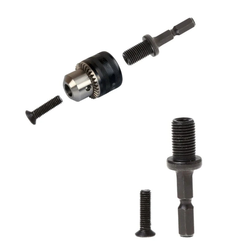 1/4" 6mm Hex Shank Keyless Drill Bit Chuck Adapter Converter Quick Change Tool
1/4" 6mm Hex Shank Keyless Drill Bit Chuck Adapter Converter Quick Change Tool