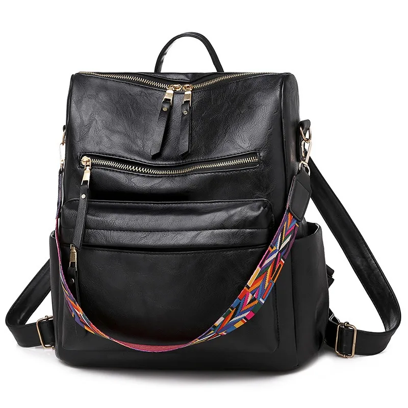 Retro Large Capacity Backpack Women PU Leather Rucksack Women's Knapsack Travel Backpacks Shoulder School Bags Mochila Back Pack
Retro Large Capacity Backpack Women PU Leather Rucksack Women's Knapsack Travel Backpacks Shoulder School Bags Mochila Back Pack