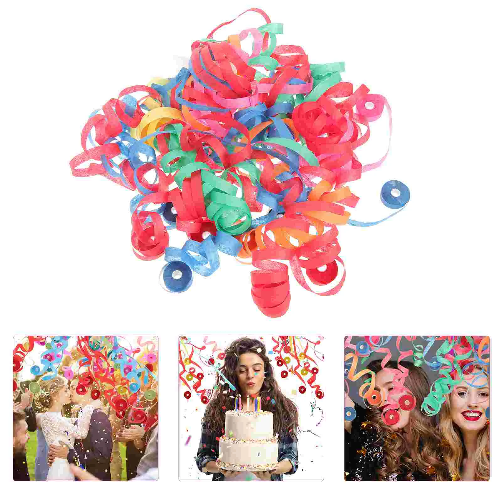 

10 Pcs Hand Throwing Ribbons Colorful Streamers Confetti Paper Party Wedding Festival Props Accessories