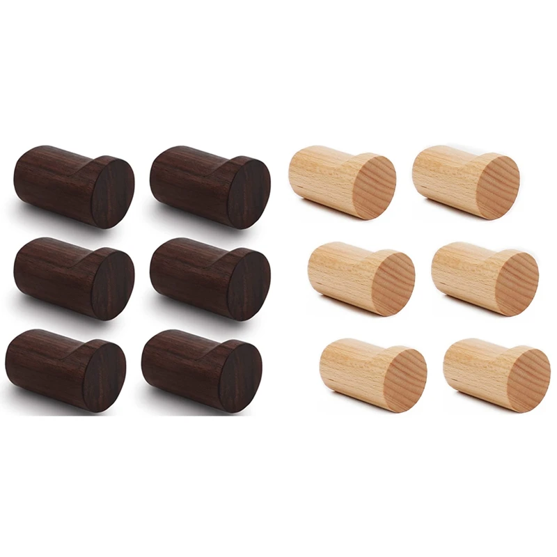 6 Pack Wooden Wall Hooks,Wood Wall Hanger Handmade Decorative Wood Coat Pegs Wall Mounted Modern Hook 
6 Pack Wooden Wall Hooks,Wood Wall Hanger Handmade Decorative Wood Coat Pegs Wall Mounted Modern Hook
