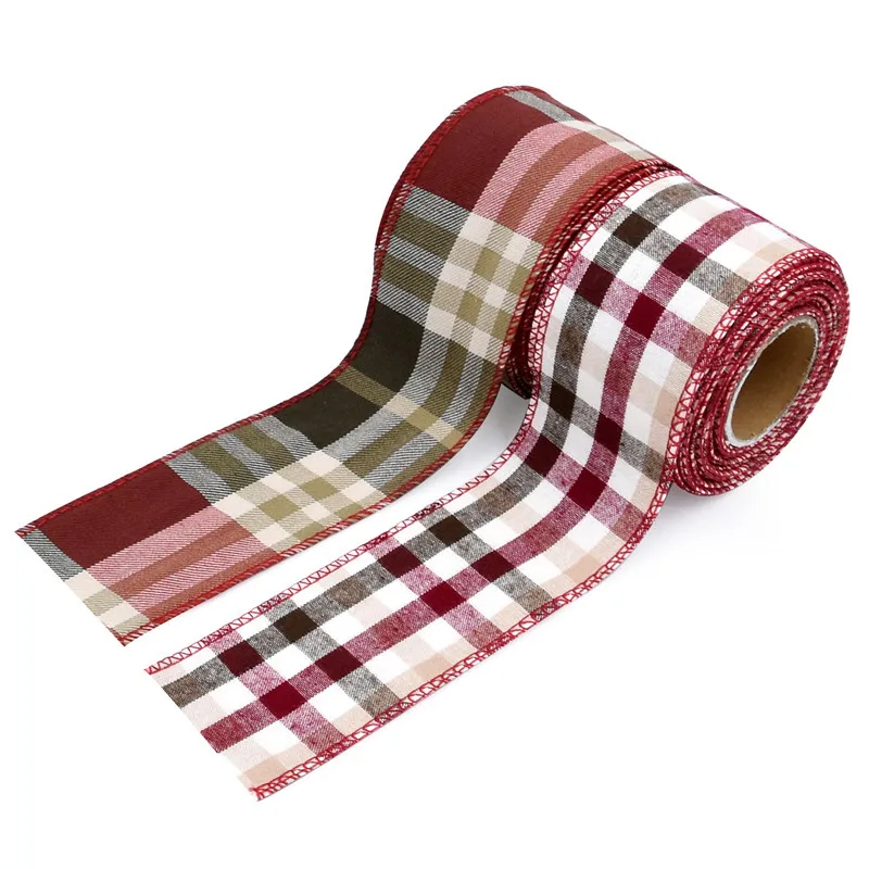 5m 5cm Classic Plaid Fabric Ribbon Headwear Accessories Gift Wrapping Christmas Wedding Party DIY Craft Bow-knot Packing Ribbon
5m 5cm Classic Plaid Fabric Ribbon Headwear Accessories Gift Wrapping Christmas Wedding Party DIY Craft Bow-knot Packing Ribbon