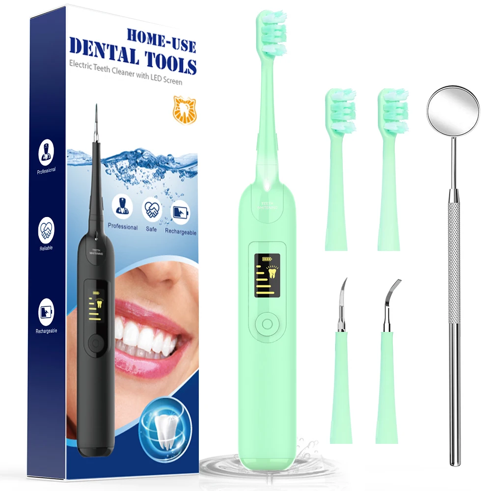 Portable Electric Sonic Tooth Scaler Tooth Calculus Remover Tooth Stains Tartar Cleaner Tool Whiten Teeth Health Oral Hygiene
Portable Electric Sonic Tooth Scaler Tooth Calculus Remover Tooth Stains Tartar Cleaner Tool Whiten Teeth Health Oral Hygiene