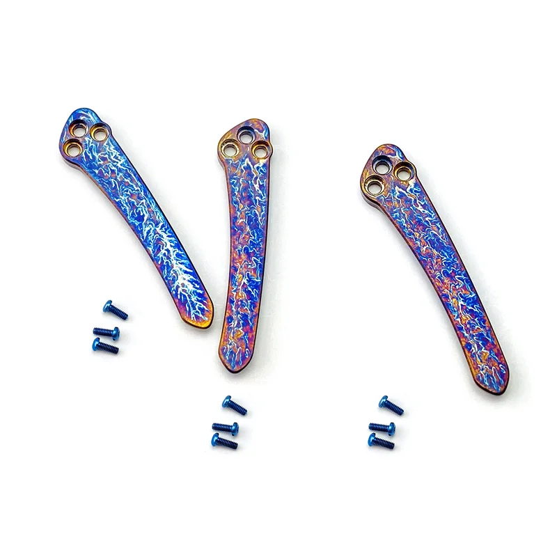3 Sets Titanium Alloy Knife Pocket Clip Back Clamp Roasted Blue With Screws For Spyderco C81 Para2 C223 Para3 Delica Endura C11
3 Sets Titanium Alloy Knife Pocket Clip Back Clamp Roasted Blue With Screws For Spyderco C81 Para2 C223 Para3 Delica Endura C11