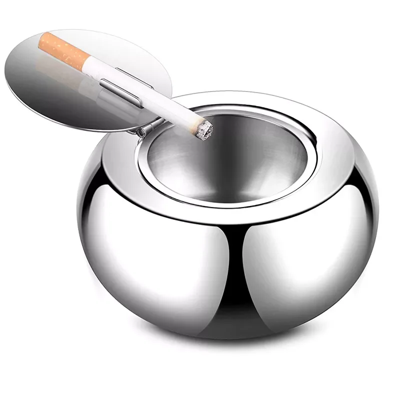 Ashtray, 304 Stainless Steel Tabletop Ashtray with Lid, Indoor Outdoor Use, Ash Holder Smokers, Home Office Decoration
Ashtray, 304 Stainless Steel Tabletop Ashtray with Lid, Indoor Outdoor Use, Ash Holder Smokers, Home Office Decoration