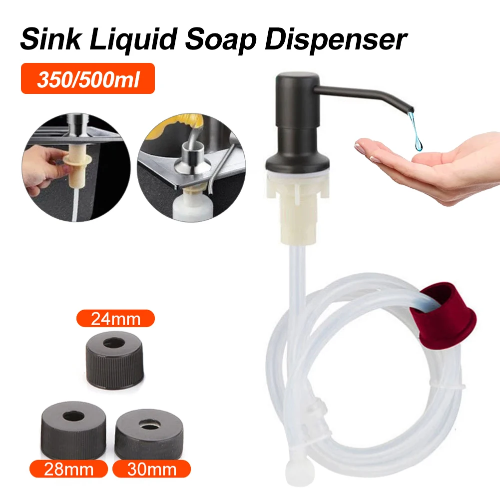 350ML Kitchen Sink Liquid Soap Dispenser Pump With Stainless Steel Soap Bottle Sink Mount Hand Pressure Liquid Bottle For Home
350ML Kitchen Sink Liquid Soap Dispenser Pump With Stainless Steel Soap Bottle Sink Mount Hand Pressure Liquid Bottle For Home