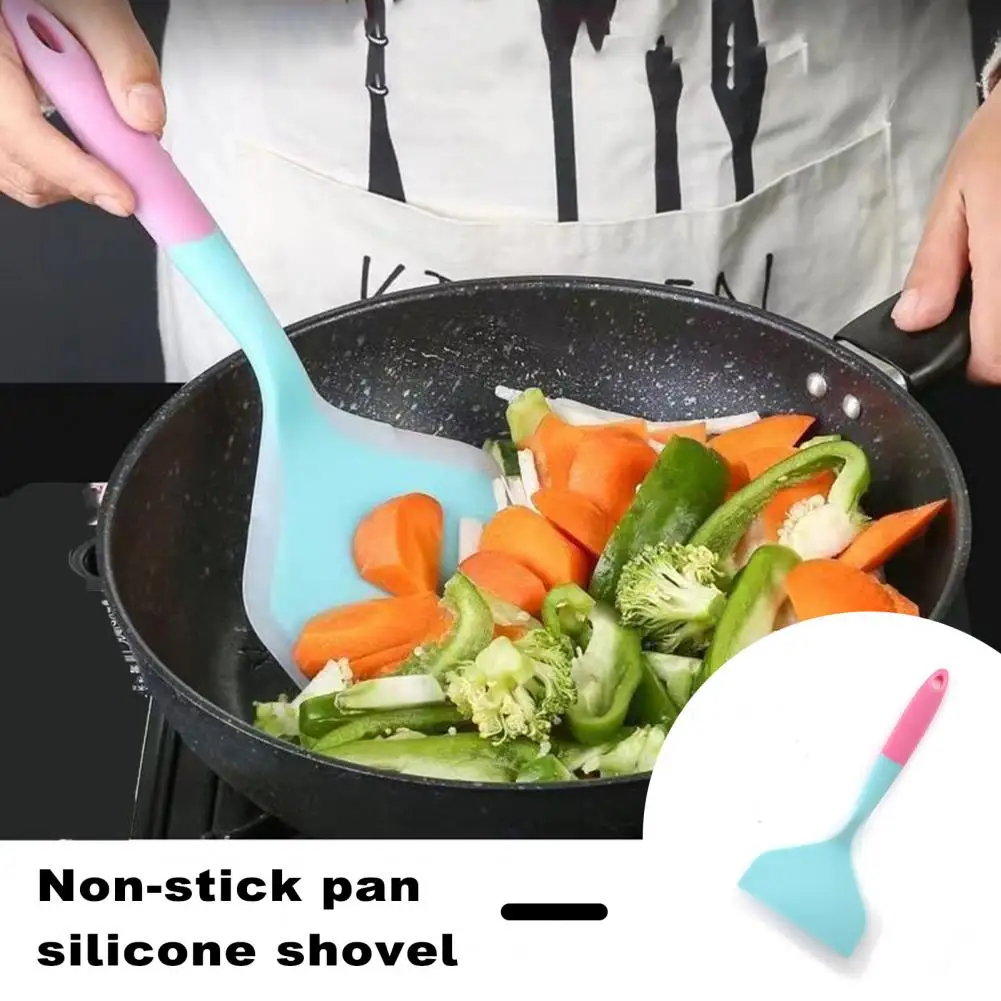 Kitchen Spatula Convenient Silicone Spatula Heat Resistant Non-Stick Cooking Spatula with Hanging Hole Home Supply
Kitchen Spatula Convenient Silicone Spatula Heat Resistant Non-Stick Cooking Spatula with Hanging Hole Home Supply