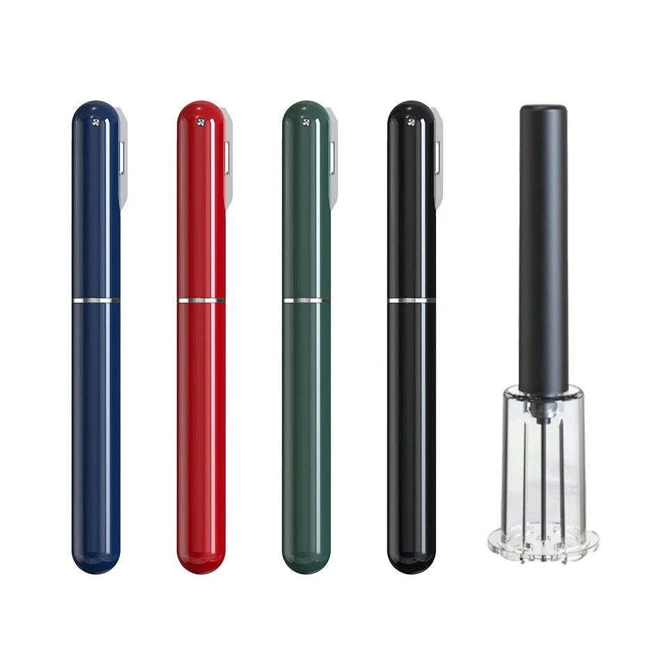 Air Pump Wine Bottle Opener Pen-Shaped Portable Cork Remover Air Pump Stainless Steel Pin Wine Pressure Cutter Tool 
Air Pump Wine Bottle Opener Pen-Shaped Portable Cork Remover Air Pump Stainless Steel Pin Wine Pressure Cutter Tool
