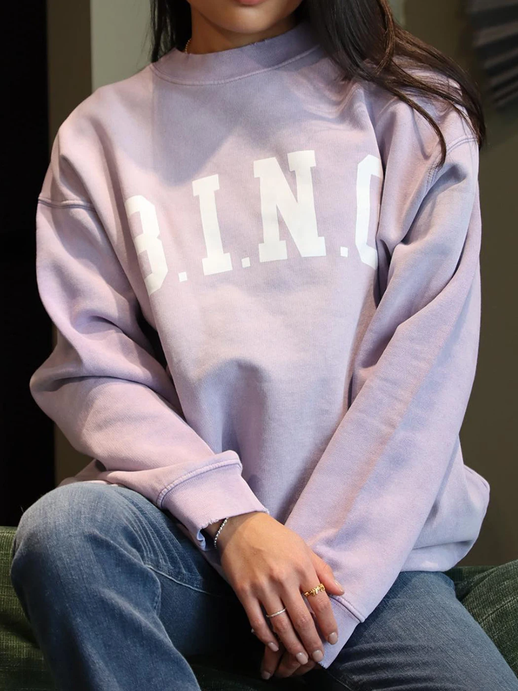 Women Sweatshirt Letter Print Purple O-Neck Long Sleeve Loose Fleece Pullover 
Women Sweatshirt Letter Print Purple O-Neck Long Sleeve Loose Fleece Pullover