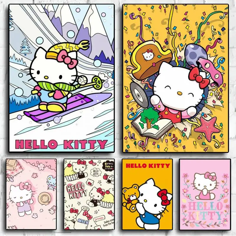 Милый мультяшный постер H-Hello K-Kittys, настенные картины для гостиной, Осенний Декор
Милый мультяшный постер H-Hello K-Kittys, настенные картины для гостиной, Осенний Декор
