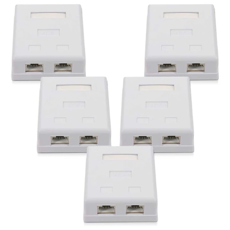 RJ45 Network Socket - Shielded Surface Mounted Double Wall Socket With CAT6A Ethernet LAN Cable Port For Network Cable
RJ45 Network Socket - Shielded Surface Mounted Double Wall Socket With CAT6A Ethernet LAN Cable Port For Network Cable
