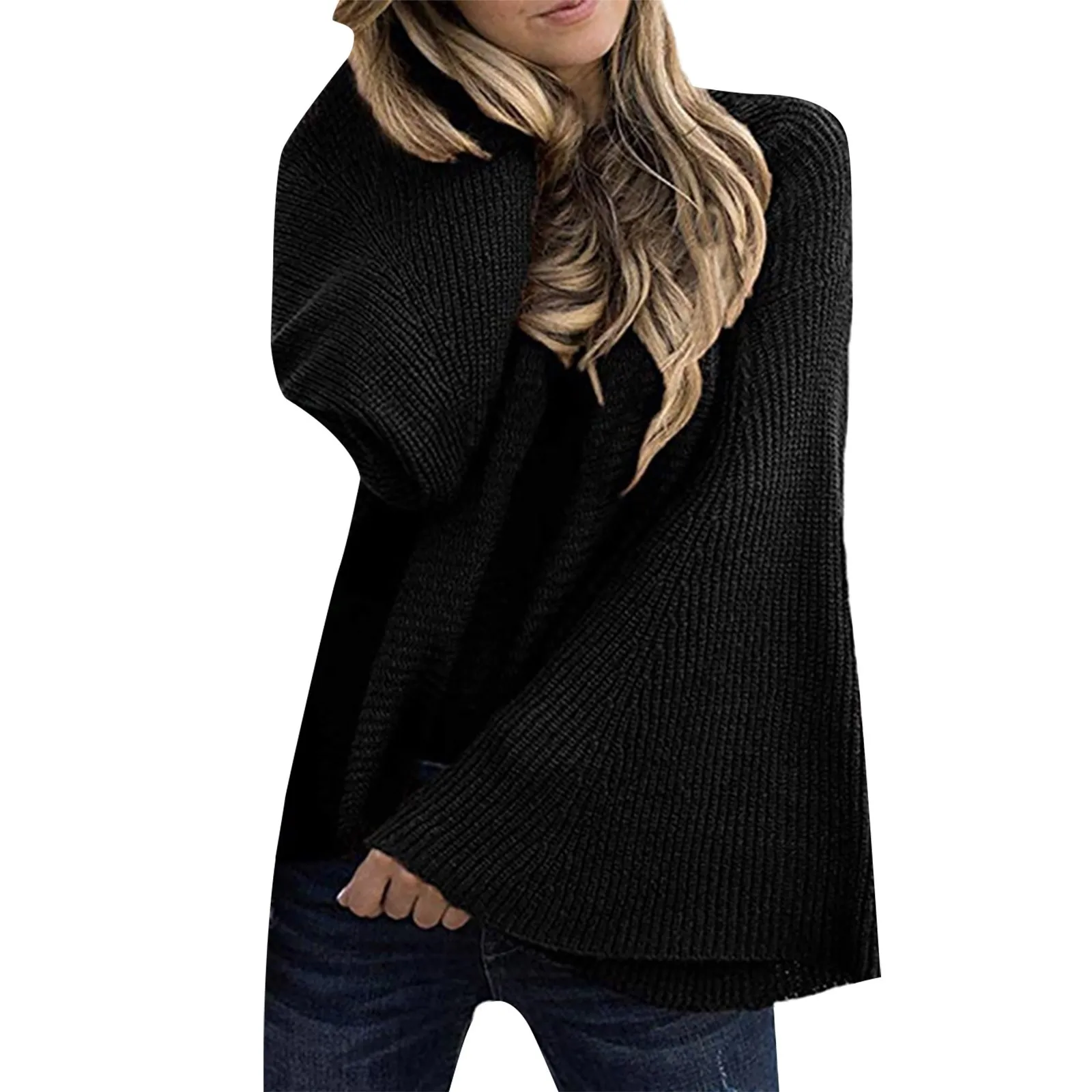 Women's Sweater Flared Sleeve Solid Color Loose Pullover Sweater Womens Sweaters And Sweatshirts
Women's Sweater Flared Sleeve Solid Color Loose Pullover Sweater Womens Sweaters And Sweatshirts