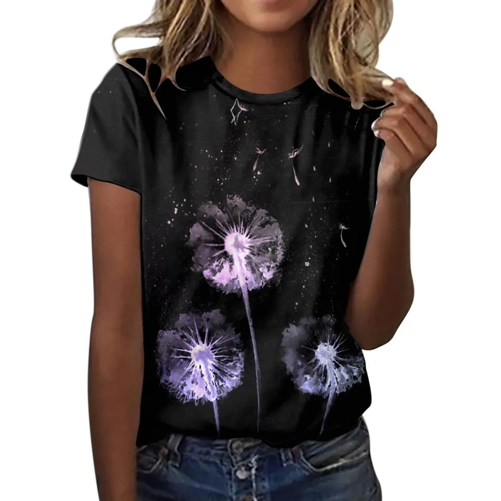 Womens Spring Summer Flower Printed Short Sleeve O Neck T Shirt Top Oversized All- Sportswear female
Womens Spring Summer Flower Printed Short Sleeve O Neck T Shirt Top Oversized All- Sportswear female