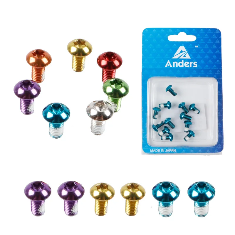 7 Colors MTB Bike Bicycle Disc Brake Rotor Torx T25 Bolts Stainless Steel M5*10mm Road Bike Disc Brake Rotor Screws 12pcs/Pack
7 Colors MTB Bike Bicycle Disc Brake Rotor Torx T25 Bolts Stainless Steel M5*10mm Road Bike Disc Brake Rotor Screws 12pcs/Pack