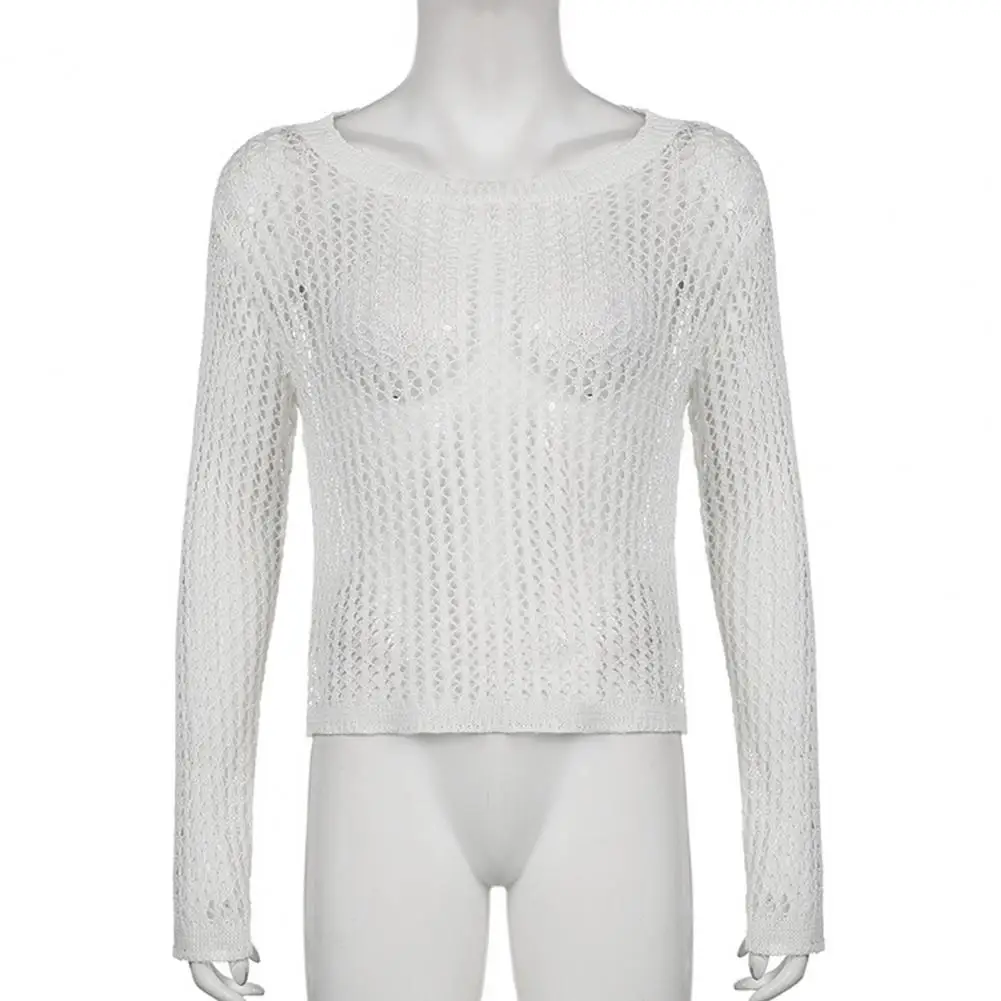 Chic Summer Top Long Sleeve Lightweight Hollow Out Loose Knit Cover Up Blouse Pullover Blouse Cover Up
Chic Summer Top Long Sleeve Lightweight Hollow Out Loose Knit Cover Up Blouse Pullover Blouse Cover Up